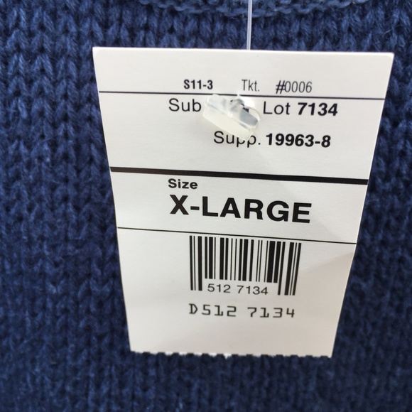 Sweater Saint John's Bay Long Sleeve X-Large Men's Blue - Picture 3 of 4